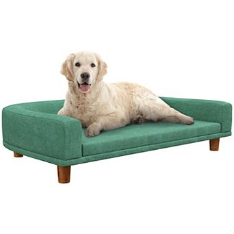 Pawhut Dog Sofa Couch With Washable Cushion For Large Dogs, Cats