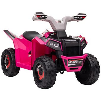 Aosom Kids Atv Quad Car, 6v Four-wheeler W/ Forward Backward