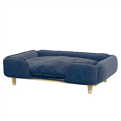 Pawhut Raised Dog Couch With Cushion For Large-sized Dogs