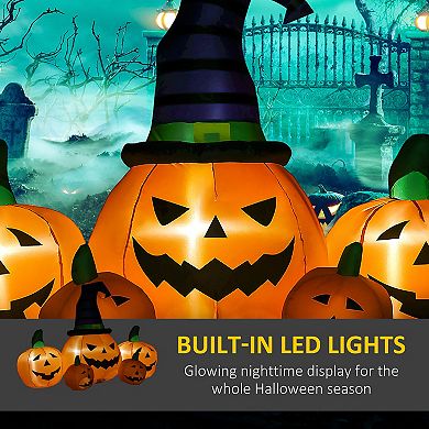 Outsunny 4ft Inflatable Halloween Pumpkin, Outdoor Led Display
