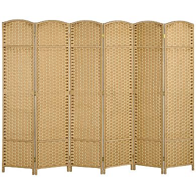 Homcom 6 Panel Room Divider Freestanding Folding Privacy Screen