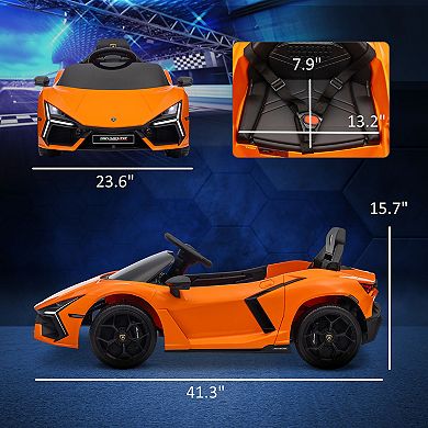 Qaba Lamborghini Revuelto Licensed Kids Ride On Car W/ Suspension