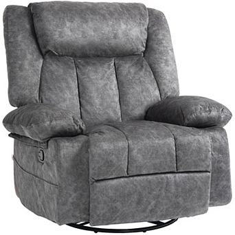 Homcom Recliner Chair, Swivel Rocker Chair For Nursery