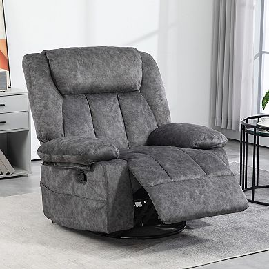 Homcom Recliner Chair, Swivel Rocker Chair For Nursery