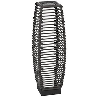 Outsunny Solar Floor Lamp With Auto On/off Led Lights, Pathway Light