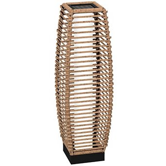 Outsunny Solar Floor Lamp With Auto On/off Led Lights, Pathway Light