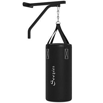 Soozier Heavy Bag Wall Mount Set With Unfilled Punching Bag & Bracket