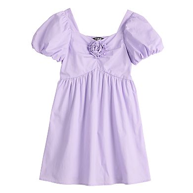 Girls 7-16 Trixxi Rosette Puff Sleeve Dress