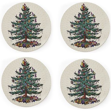 Spode Christmas Tree 4-pc. Round Placemat Set