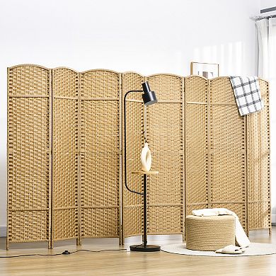 Homcom 8 Panel Room Divider Freestanding Folding Privacy Screen