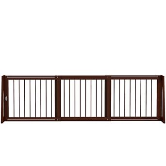 PawHut Freestanding Pet Gate with Retractable Length, 28inch-75"