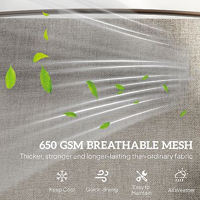 Outsunny Outdoor Glider Bench, 2-Person Swing Chair