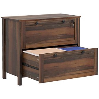 Homcom 2 Drawer File Cabinet With Lock And Adjustable Hanging Bar