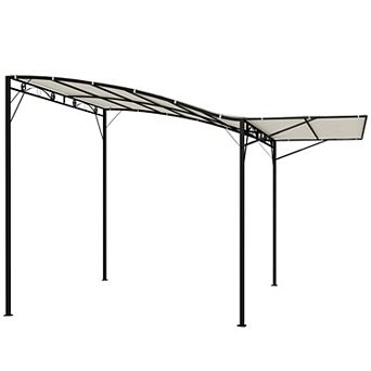 Outsunny 10 x 8 ft Outdoor Pergola and Patio Gazebo for Garden,