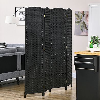Homcom 4 Panel Room Divider Freestanding Folding Privacy Screen
