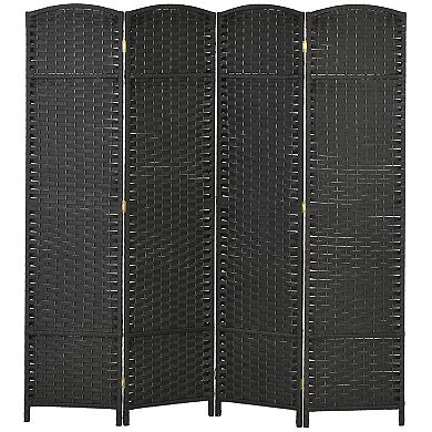 Homcom 4 Panel Room Divider Freestanding Folding Privacy Screen