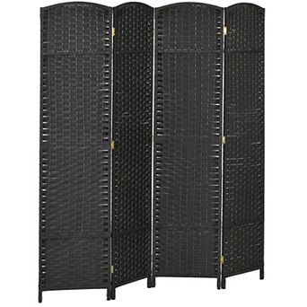 HOMCOM 4 Panel Room Divider Freestanding Folding Privacy Screen