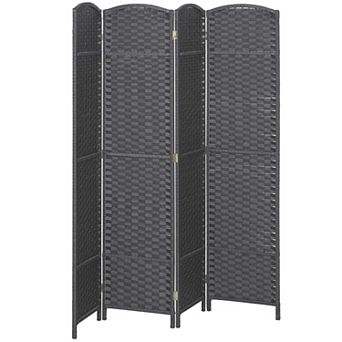 HOMCOM 4 Panel Room Divider Freestanding Folding Privacy Screen