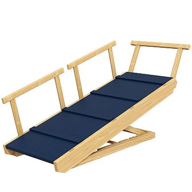 Pawhut Dog Ramp, Adjustable Foldable Pet Ramp For Small To Large Dogs