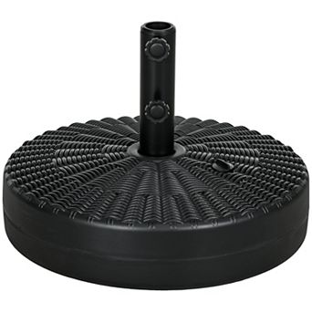 Outsunny Fillable Umbrella Base for 1.5inch or 2inch Pole, Umbrella Stand