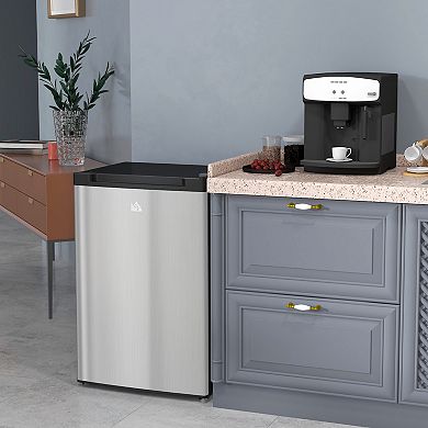 Homcom Upright Freezer 3 Cu Ft Mini Freezer W/reversible Door