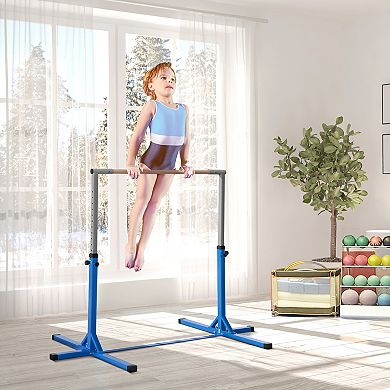 Soozier Gymnastics Bar For Kids, Adjustable Height Kip Bar For Home