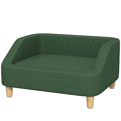 Pawhut Pet Sofa Dog Bed For Small & Medium Dogs With Washable Cushion