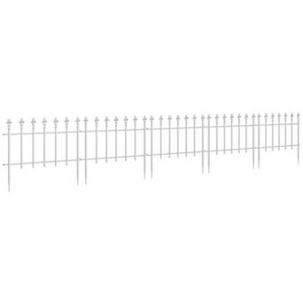 Outsunny 9.2' Garden Fence Border Edging, Pack Of 5