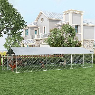 19.7' X 7.5' X 4.9' Dog Kennel Outdoor W/ Waterproof Roof