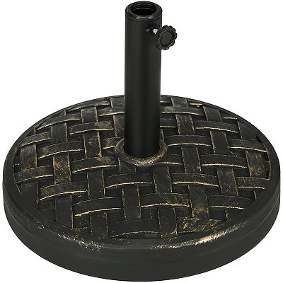 40 lb patio umbrella stand Tangkula lbs Round Base, Heavy Duty Water & Sand Filled Umbrella Weight for 1.5" Poles, Market Table Umbrella for Garden, Poolside, Black : Patio, Lawn & Garden providing optimal performance even in windy conditions when used in conjunction with a patio table 40 lbs. Patio Umbrella Base