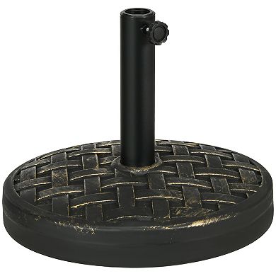 Outsunny Patio Umbrella Base, 40 Lbs. Heavy Duty Umbrella Stand