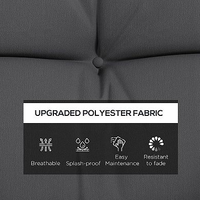 59inch Indoor Outdoor Bench Cushions w/ Back, Pillows, WITHOUT SWING