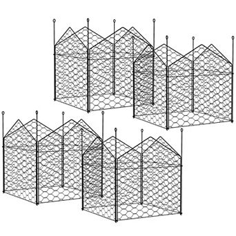 Outsunny 4 Pack Garden Chicken Wire Cloche, Plant Protectors From Animals