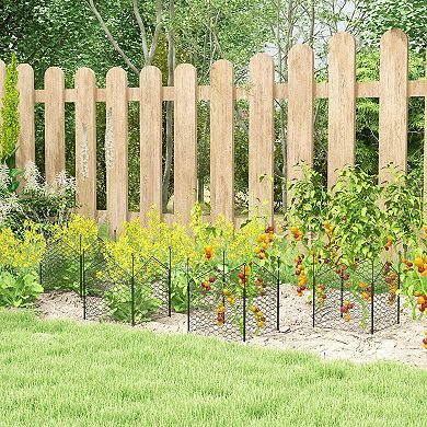 Outsunny 4 Pack Garden Chicken Wire Cloche, Plant Protectors From Animals