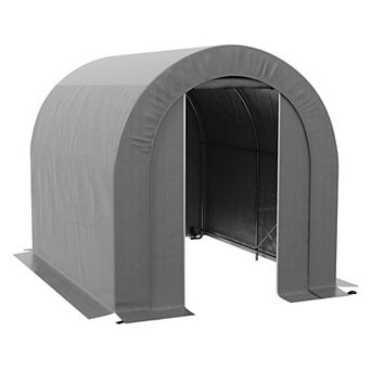 Outsunny 6 X 8ft Outdoor Storage Shed, Waterproof Heavy Duty Portable Shed