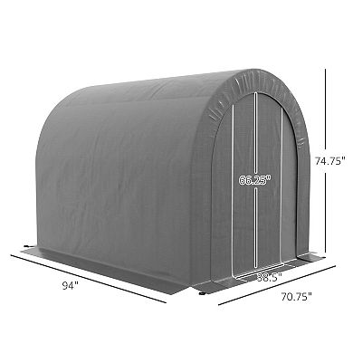 Outsunny 6 X 8ft Outdoor Storage Shed, Waterproof Heavy Duty Portable Shed