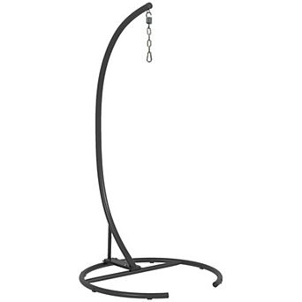 Outsunny Hanging Hammock Chair Stand, Metal Frame Hanging Stand
