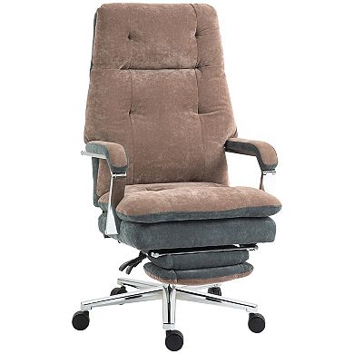 Homcom Big And Tall Home Office Chair With Adjustable Height