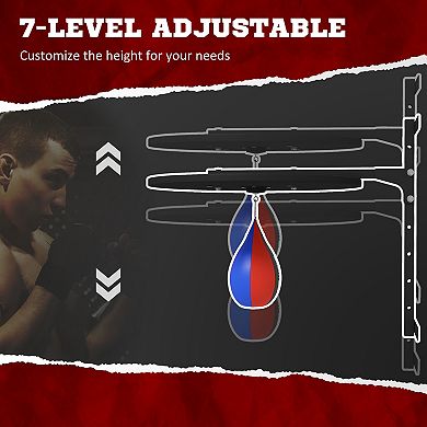 Soozier Wall Mounted Speed Bag Platform, Height Adjustable Punching Bag