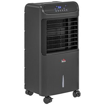 Homcom 3-in-1 Mobile Evaporative Air Cooler With Remote Oscillating Black