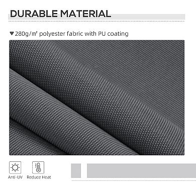 Outsunny Manual Retractable Awning Sunshade Shelter