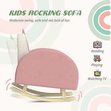 Qaba Kids Sofa, Rocking Toddler Sofa Chair, Gift for 18-36 Months,