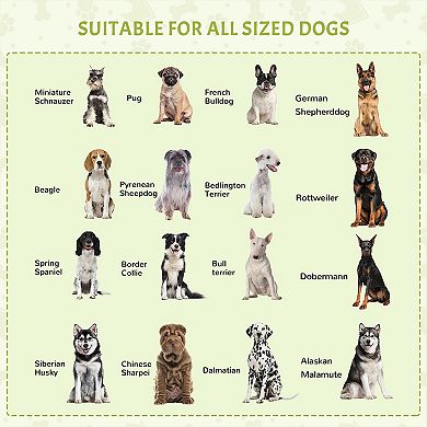 PawHut Portable Dog Tent for Shade Protection for Outdoor