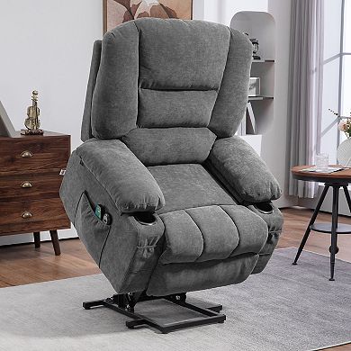 Homcom Massage Lift Chair With Heat, Quick Assembly