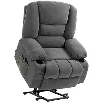 Homcom Massage Lift Chair With Heat, Quick Assembly