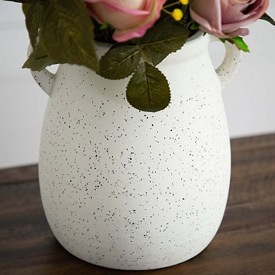 nearly natural 25 in. Mixed Flower Arrangement in Ceramic Vase