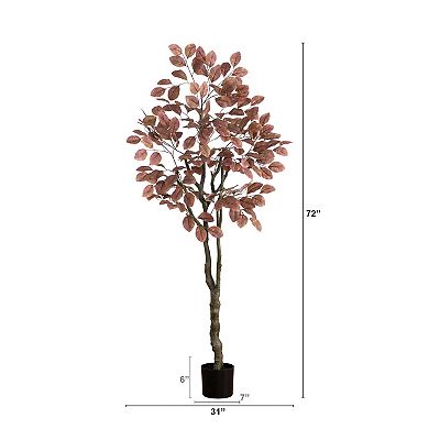 Nearly Natural 6ft. Autumn Dogwood Artificial Fall Tree