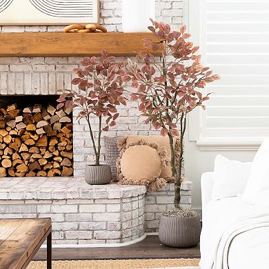 Nearly Natural 6ft. Autumn Dogwood Artificial Fall Tree