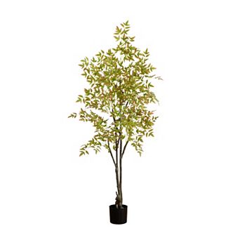 Nearly Natural 6ft. Autumn Nandina Artificial Fall Tree