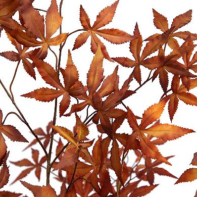 nearly natural 6-ft. Autumn Artificial Japanese Maple Tree Floor Decor